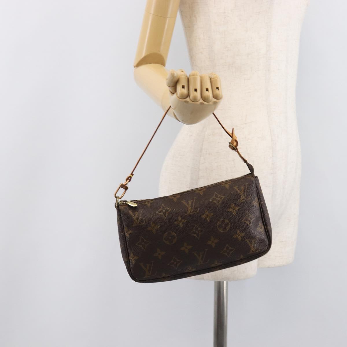 LOUIS VUITTON Monogram Pochette Accessoires Pouch M51980 LV Auth 207766A