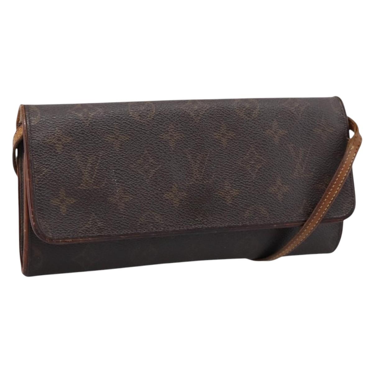LOUIS VUITTON Monogram Pochette Twin GM Shoulder Bag M51852 LV Auth 207771