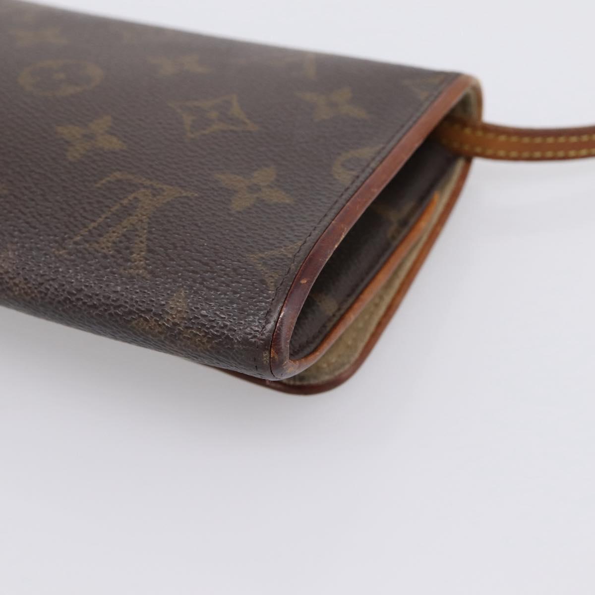 LOUIS VUITTON Monogram Pochette Twin GM Shoulder Bag M51852 LV Auth 207771