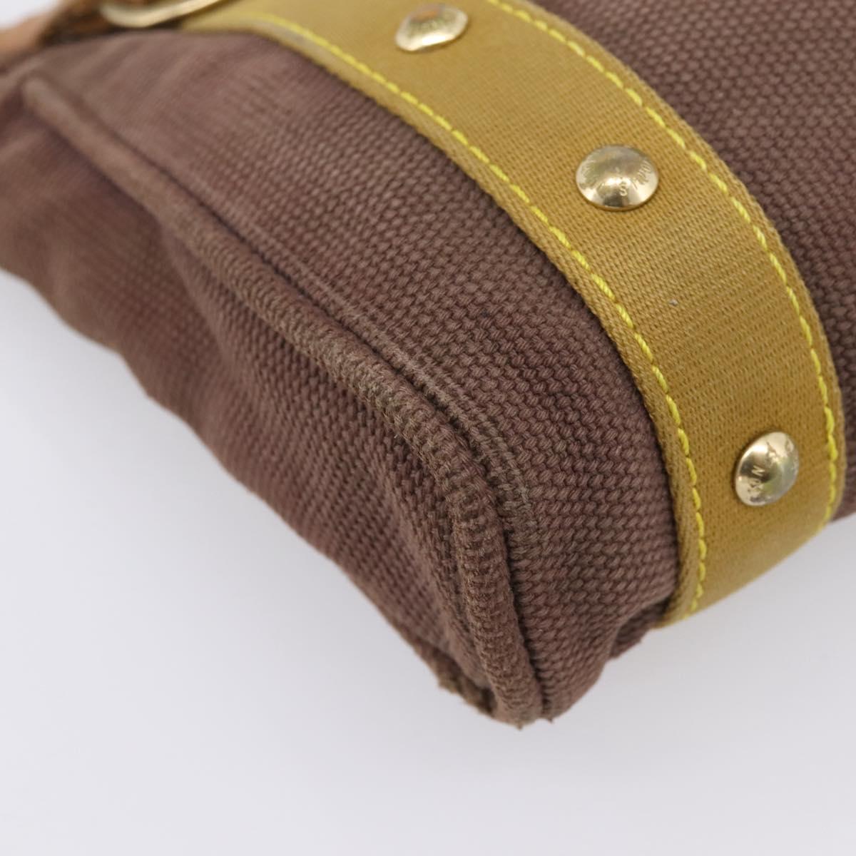 LOUIS VUITTON Antigua Cabas PM Hand Bag Canvas Brown M40089 LV Auth 207775
