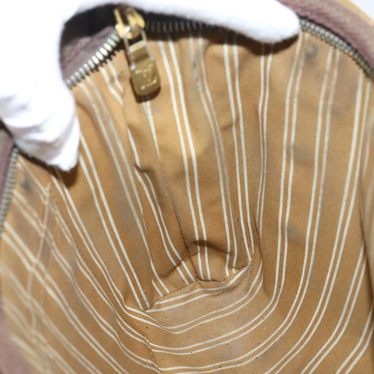 LOUIS VUITTON Antigua Cabas PM Hand Bag Canvas Brown M40089 LV Auth 207775