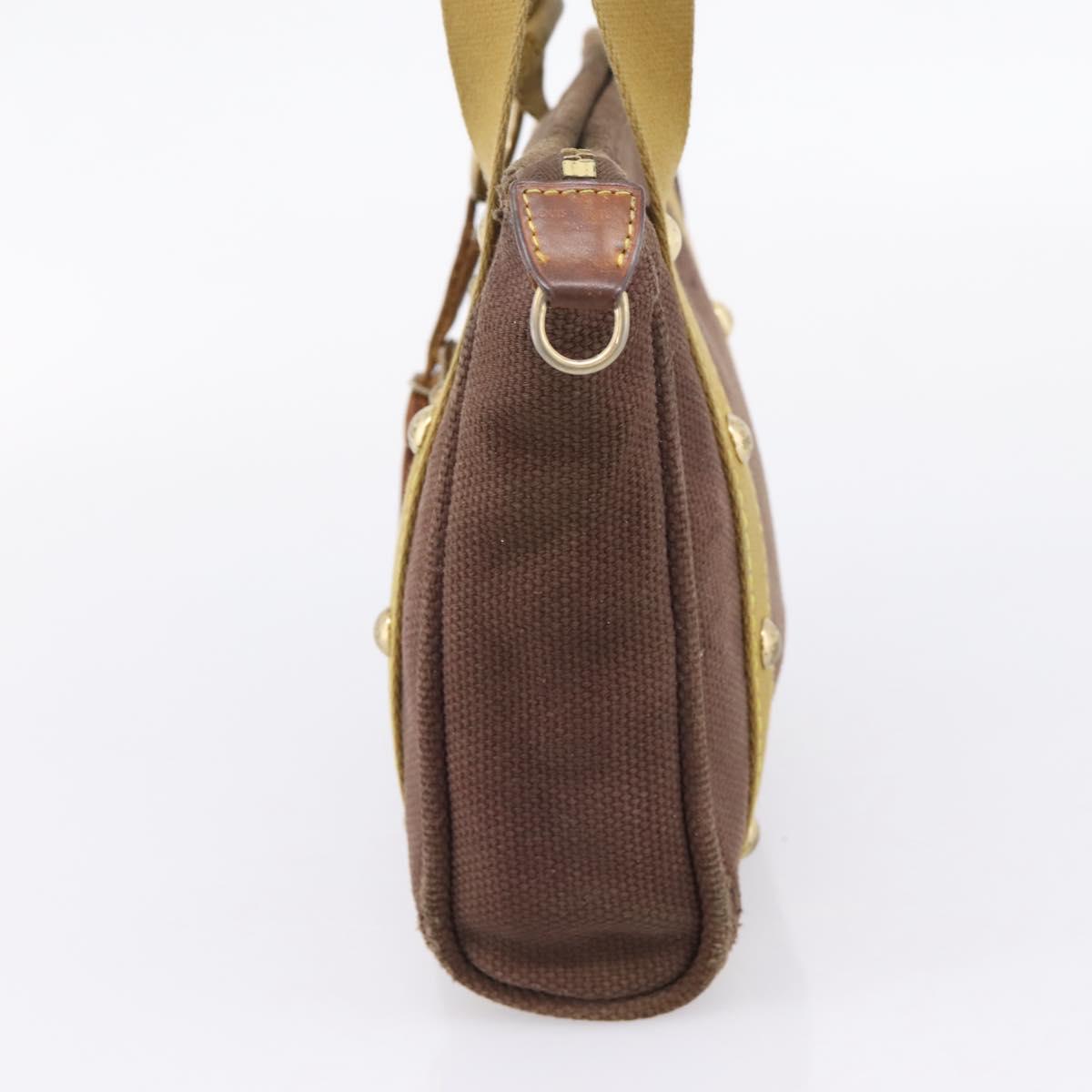 LOUIS VUITTON Antigua Cabas PM Hand Bag Canvas Brown M40089 LV Auth 207775