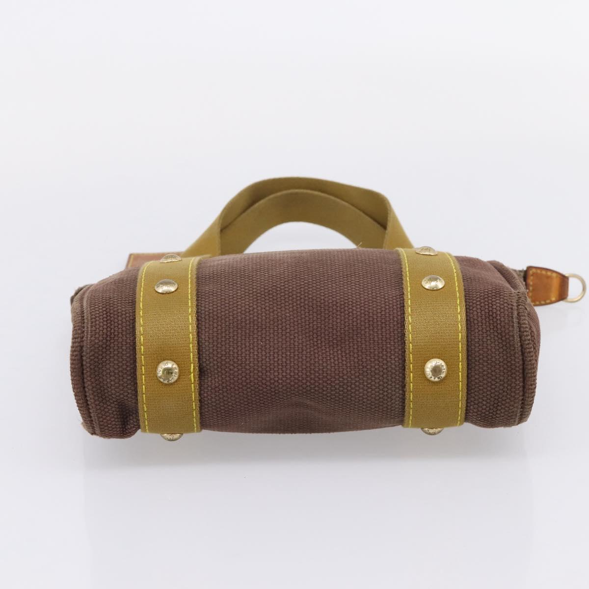 LOUIS VUITTON Antigua Cabas PM Hand Bag Canvas Brown M40089 LV Auth 207775
