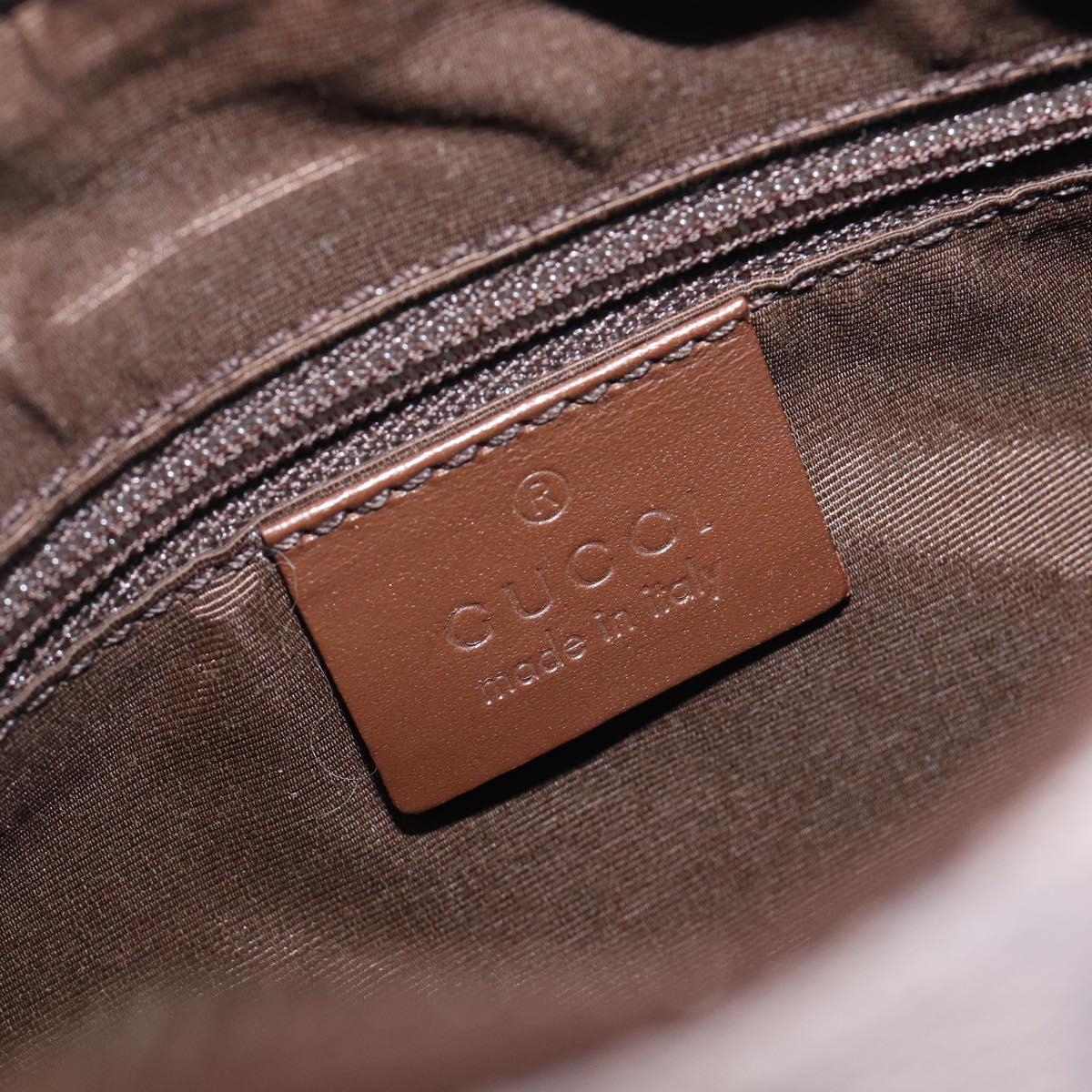 GUCCI GG Canvas Shoulder Bag Purple Gold Auth 207777V