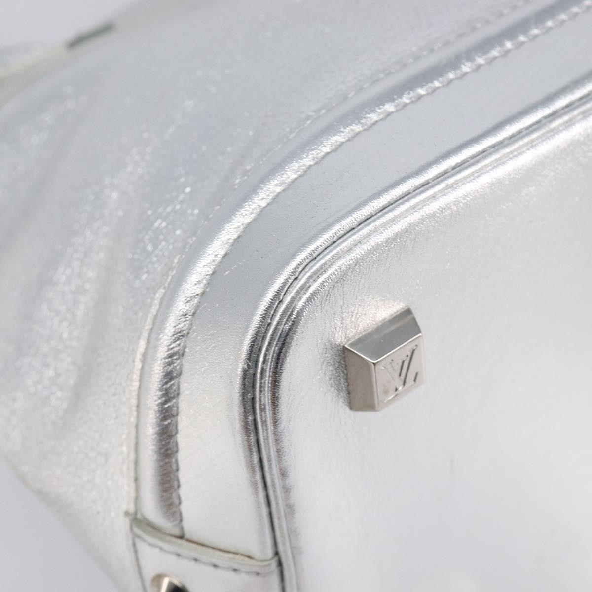 LOUIS VUITTON Suhari Lockit PM Hand Bag Silver M95541 LV Auth 207778V