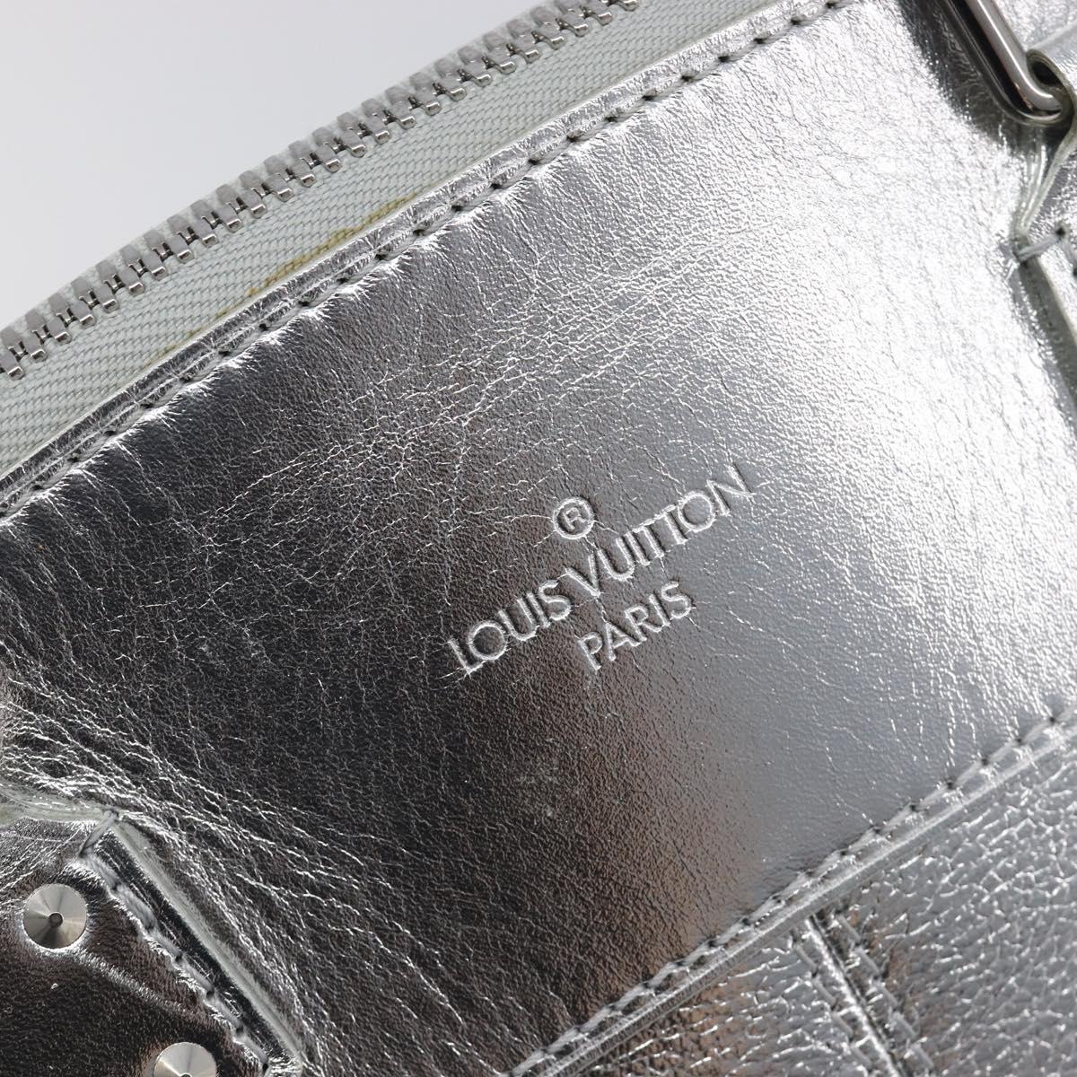 LOUIS VUITTON Suhari Lockit PM Hand Bag Silver M95541 LV Auth 207778V