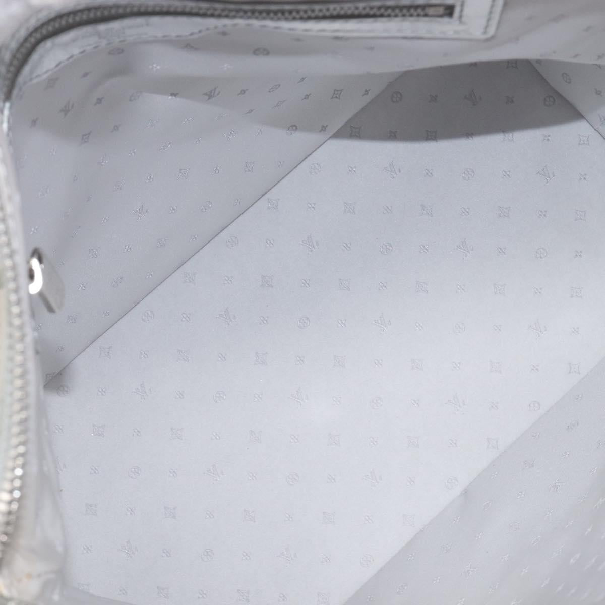 LOUIS VUITTON Suhari Lockit PM Hand Bag Silver M95541 LV Auth 207778V