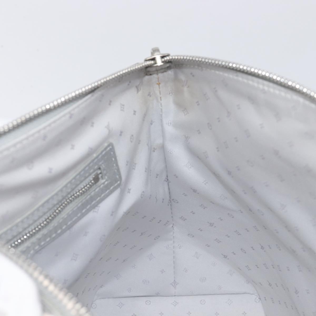 LOUIS VUITTON Suhari Lockit PM Hand Bag Silver M95541 LV Auth 207778V