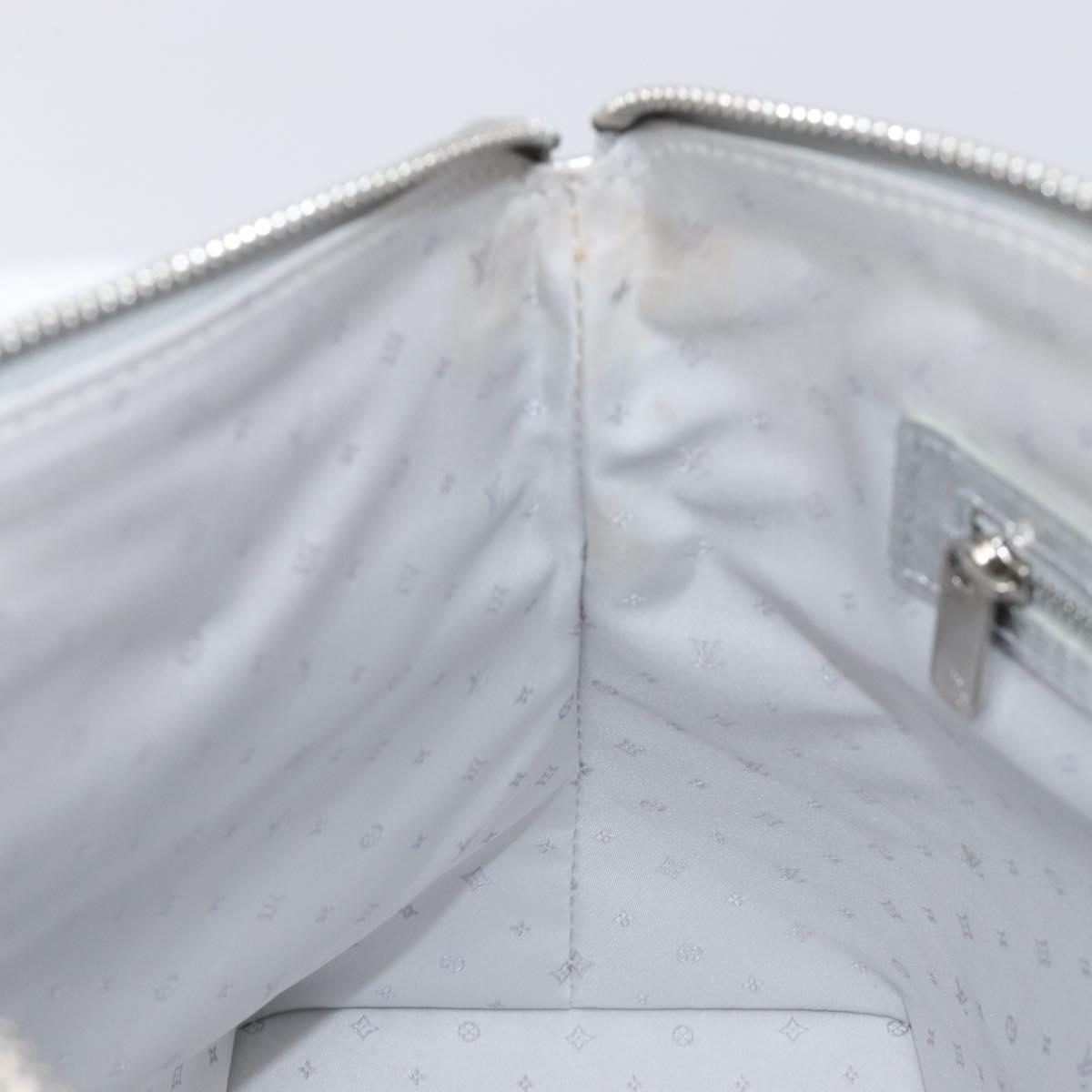 LOUIS VUITTON Suhari Lockit PM Hand Bag Silver M95541 LV Auth 207778V