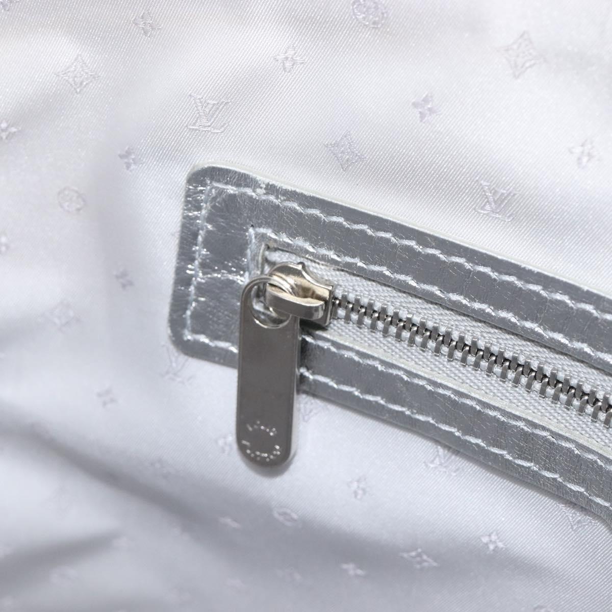 LOUIS VUITTON Suhari Lockit PM Hand Bag Silver M95541 LV Auth 207778V