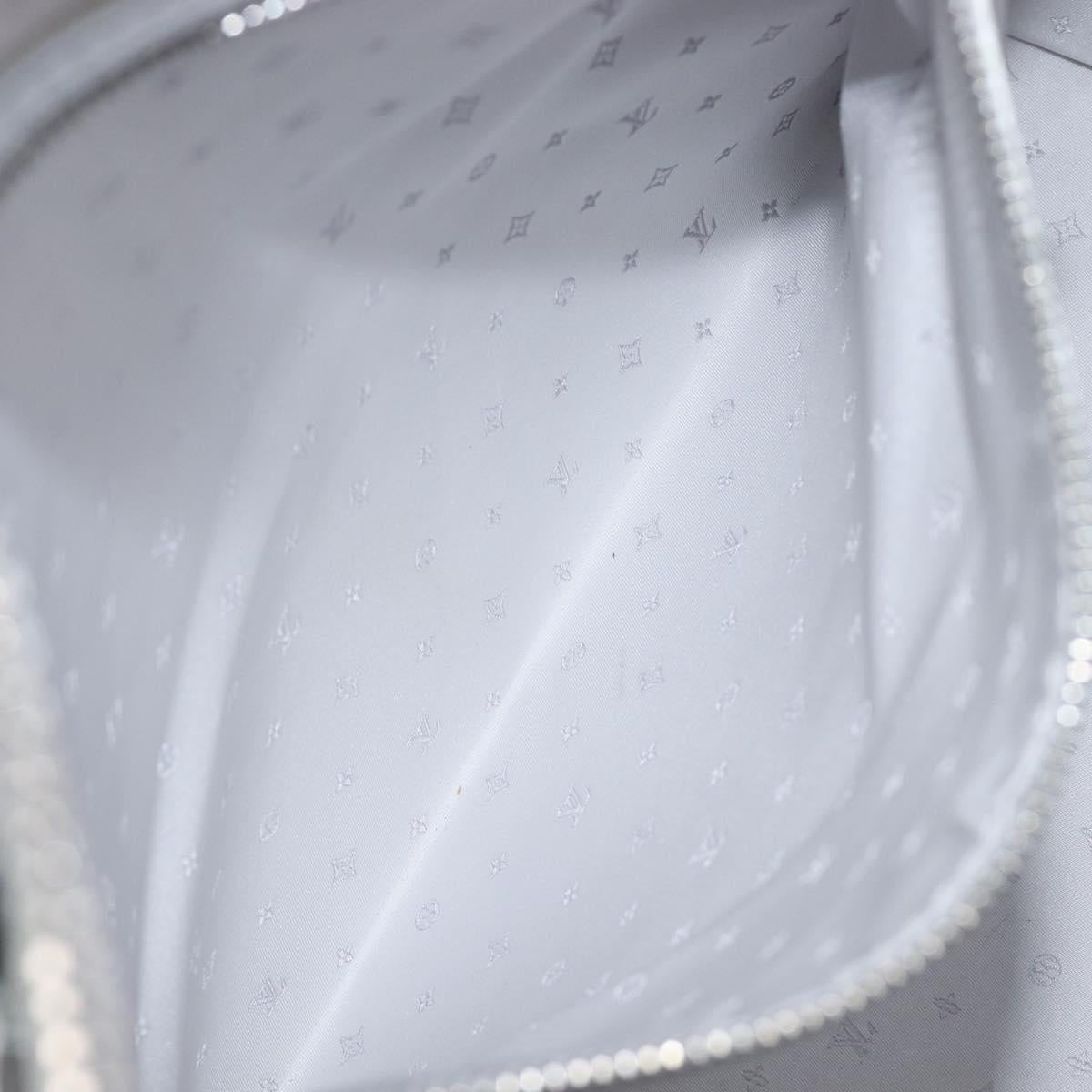 LOUIS VUITTON Suhari Lockit PM Hand Bag Silver M95541 LV Auth 207778V