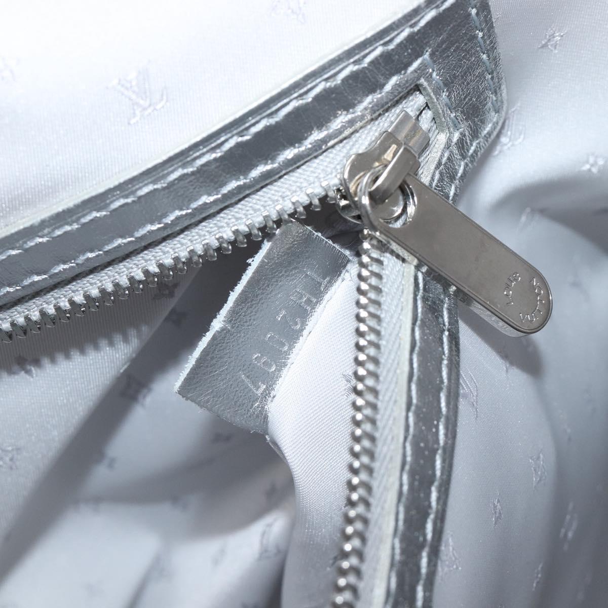 LOUIS VUITTON Suhari Lockit PM Hand Bag Silver M95541 LV Auth 207778V