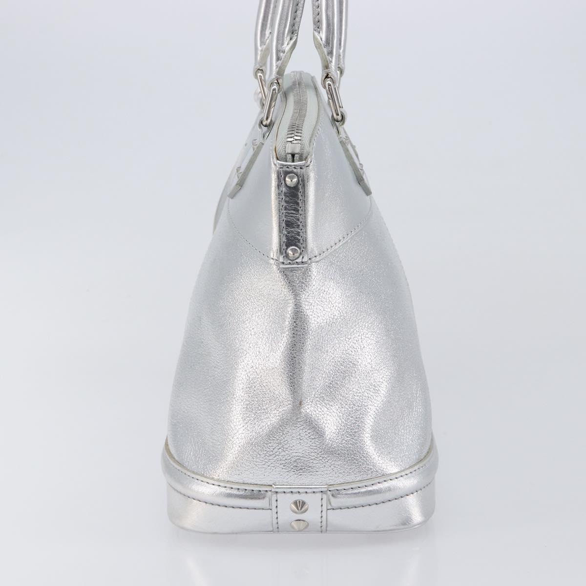 LOUIS VUITTON Suhari Lockit PM Hand Bag Silver M95541 LV Auth 207778V
