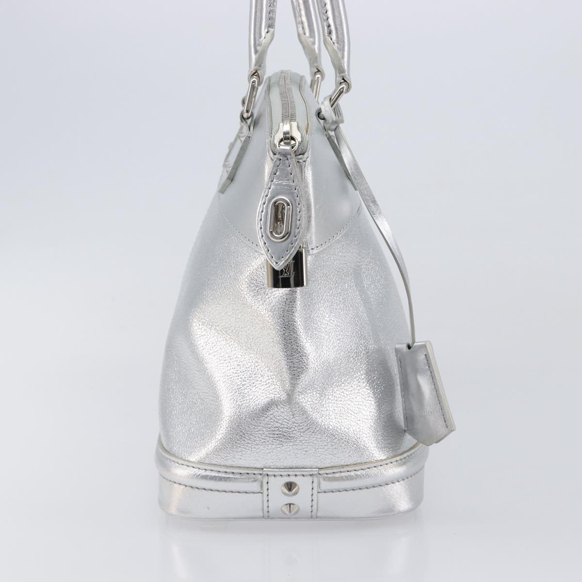 LOUIS VUITTON Suhari Lockit PM Hand Bag Silver M95541 LV Auth 207778V