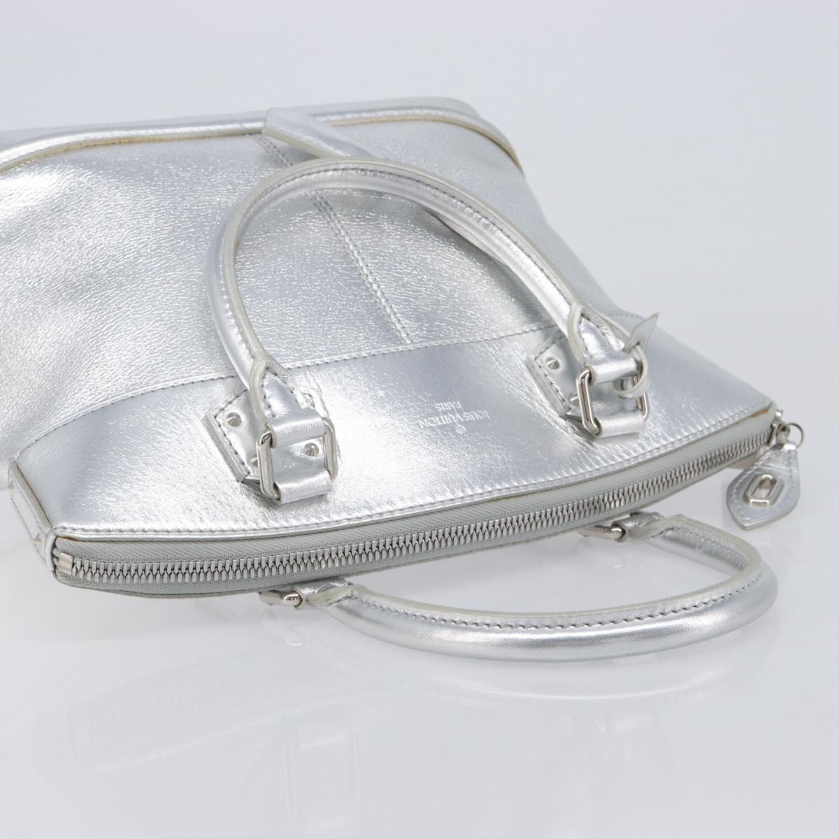 LOUIS VUITTON Suhari Lockit PM Hand Bag Silver M95541 LV Auth 207778V