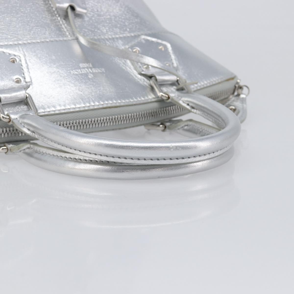 LOUIS VUITTON Suhari Lockit PM Hand Bag Silver M95541 LV Auth 207778V