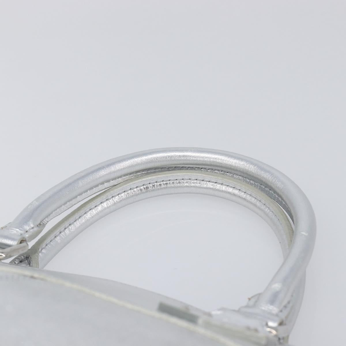 LOUIS VUITTON Suhari Lockit PM Hand Bag Silver M95541 LV Auth 207778V