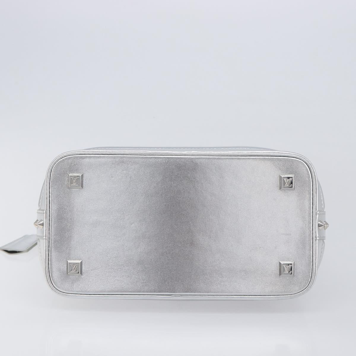LOUIS VUITTON Suhari Lockit PM Hand Bag Silver M95541 LV Auth 207778V
