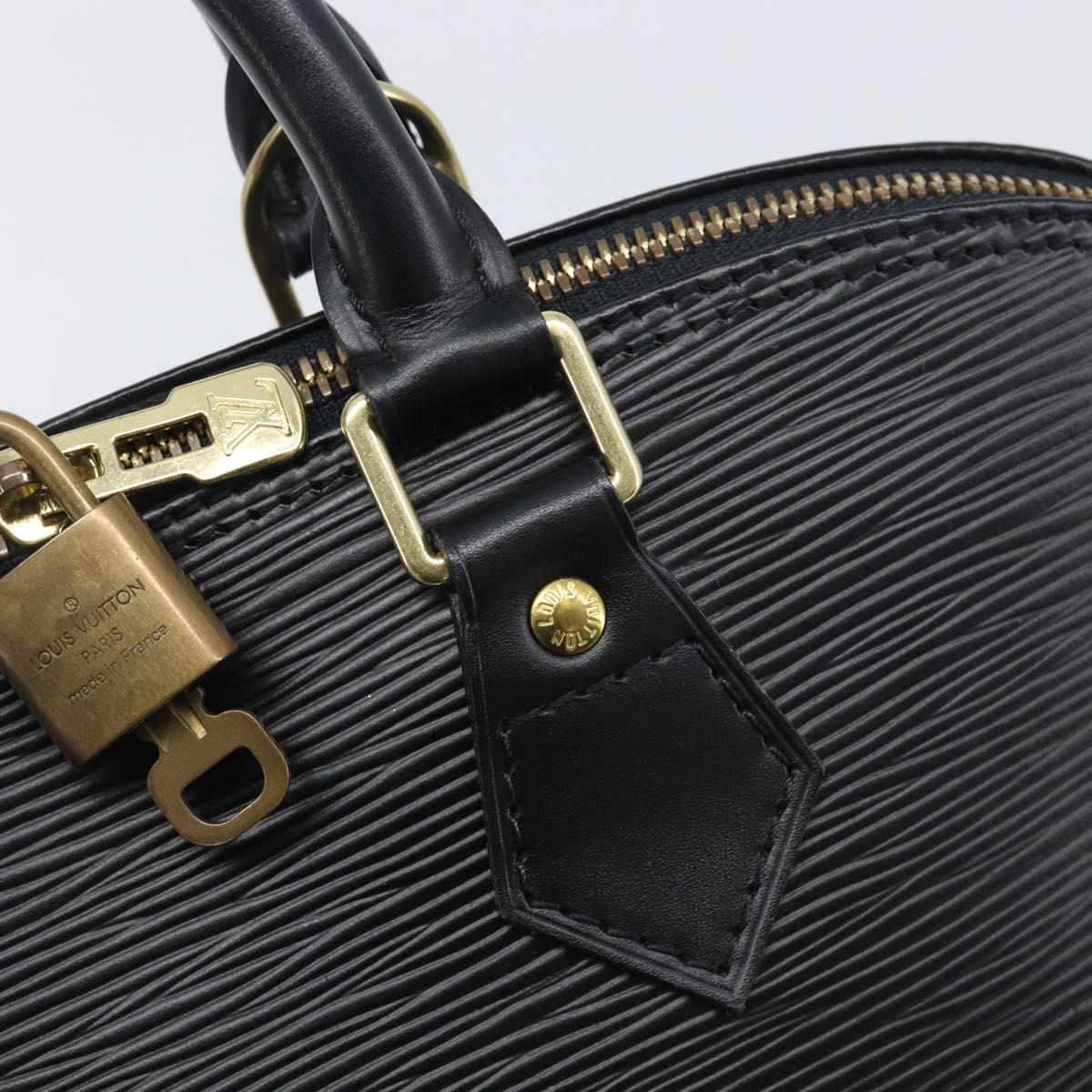 LOUIS VUITTON Epi Alma Hand Bag Noir Black M52142 LV Auth 207780V