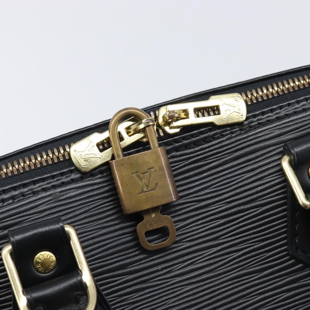 LOUIS VUITTON Epi Alma Hand Bag Noir Black M52142 LV Auth 207780V