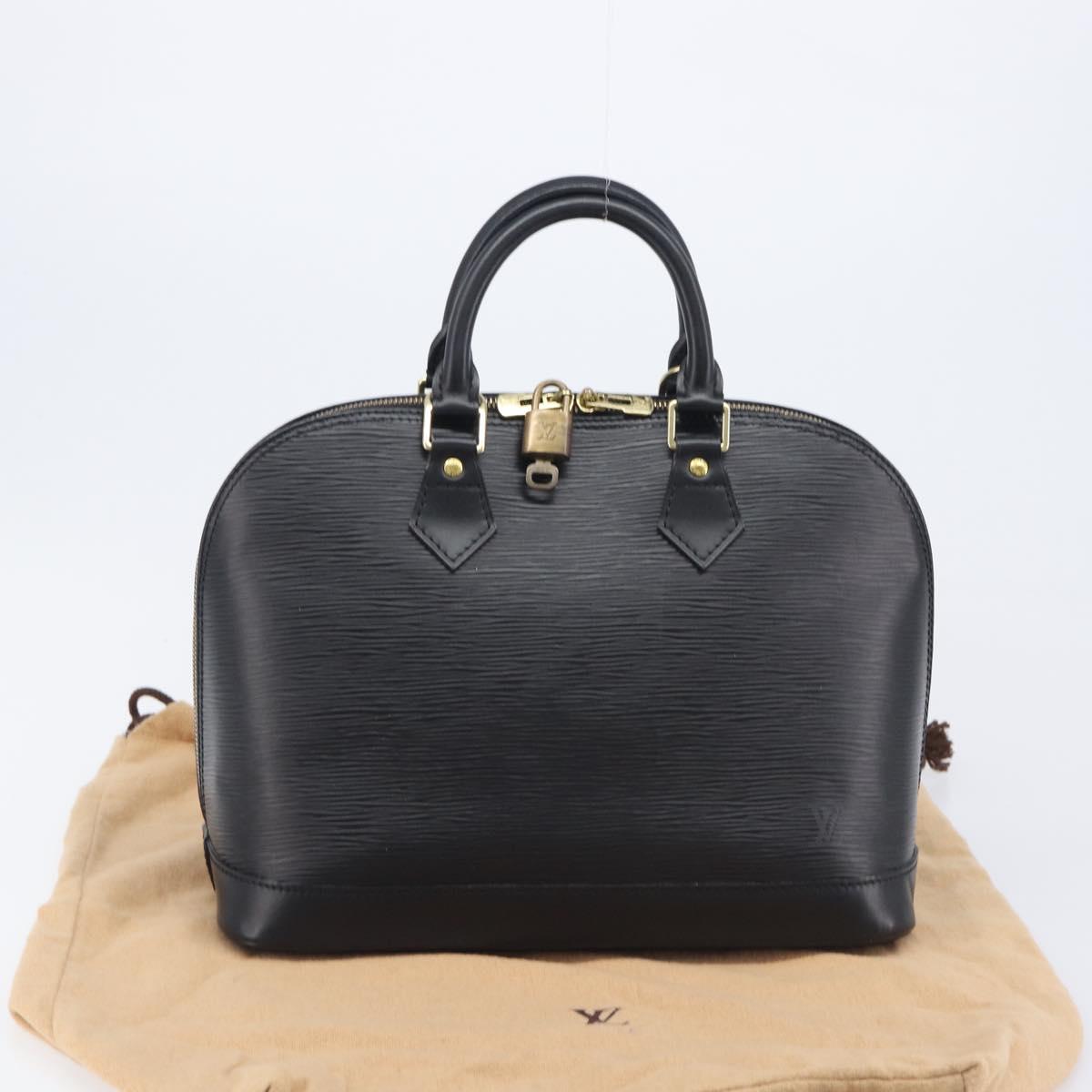 LOUIS VUITTON Epi Alma Hand Bag Noir Black M52142 LV Auth 207780V