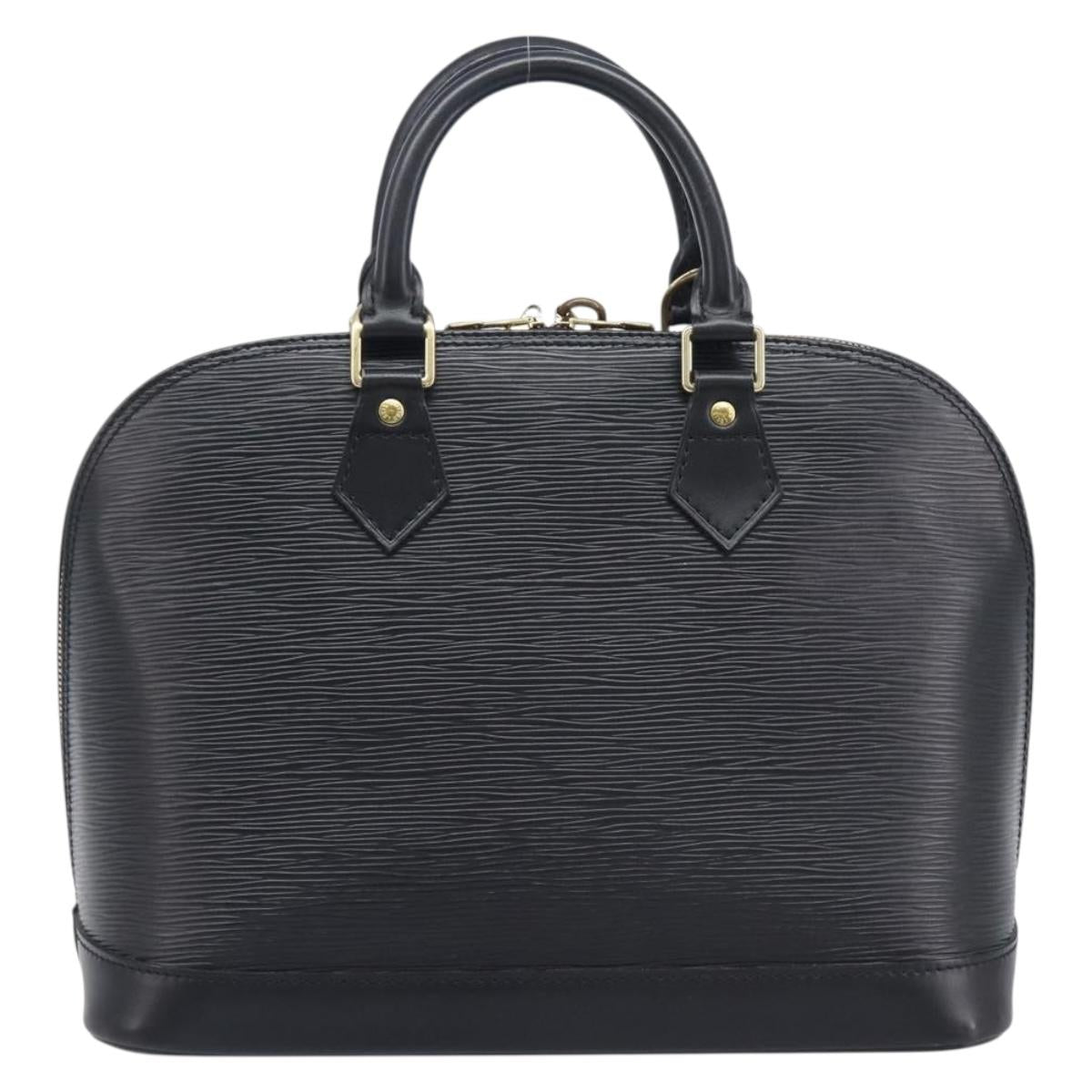 LOUIS VUITTON Epi Alma Hand Bag Noir Black M52142 LV Auth 207780V