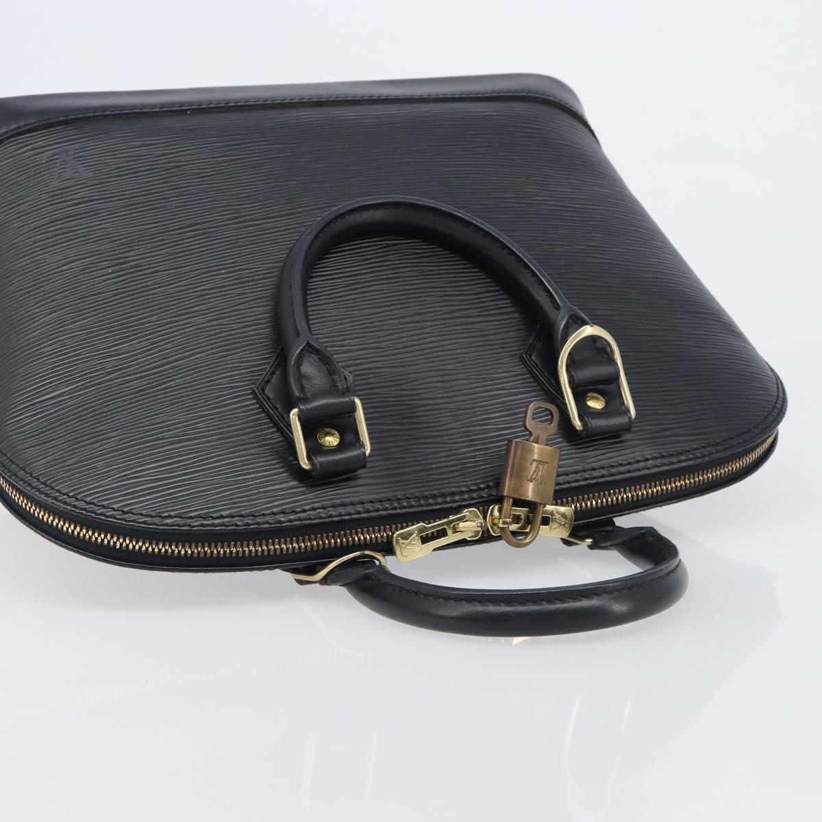 LOUIS VUITTON Epi Alma Hand Bag Noir Black M52142 LV Auth 207780V