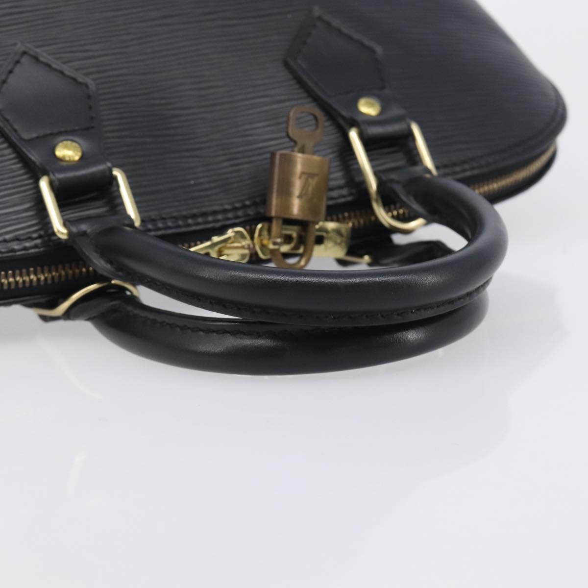 LOUIS VUITTON Epi Alma Hand Bag Noir Black M52142 LV Auth 207780V