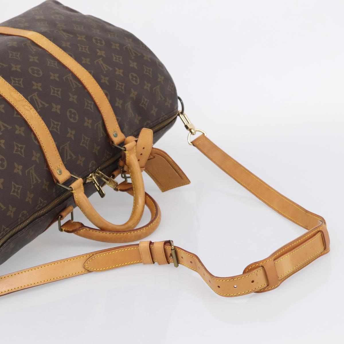 LOUIS VUITTON Monogram Keepall Bandouliere 50 Boston Bag M41416 LV Auth 207786A