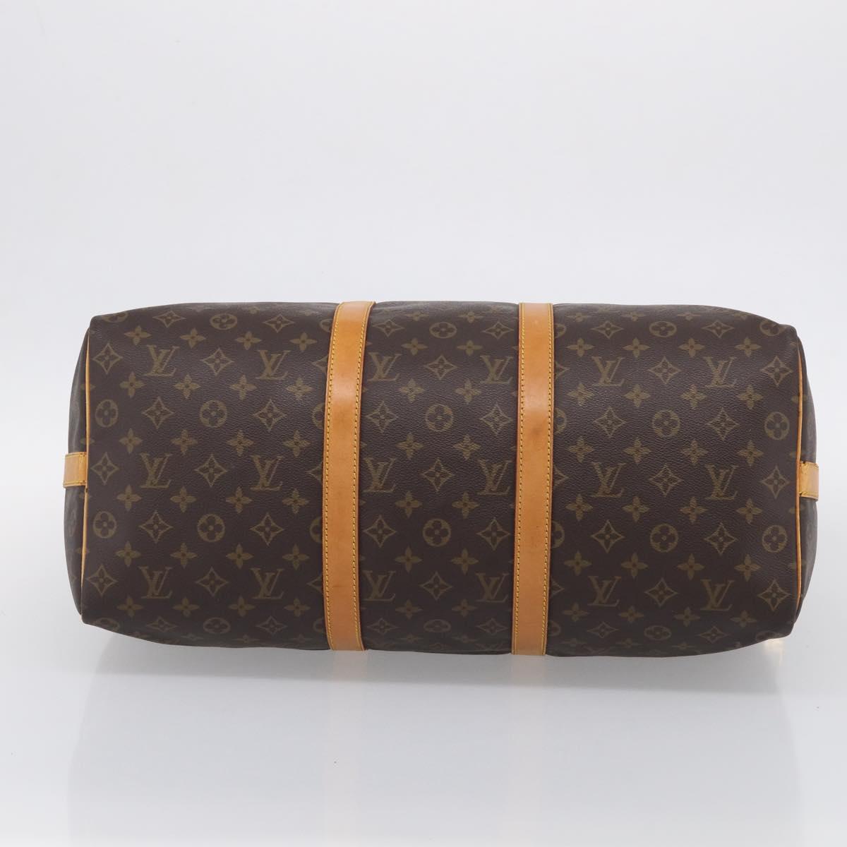 LOUIS VUITTON Monogram Keepall Bandouliere 50 Boston Bag M41416 LV Auth 207786A