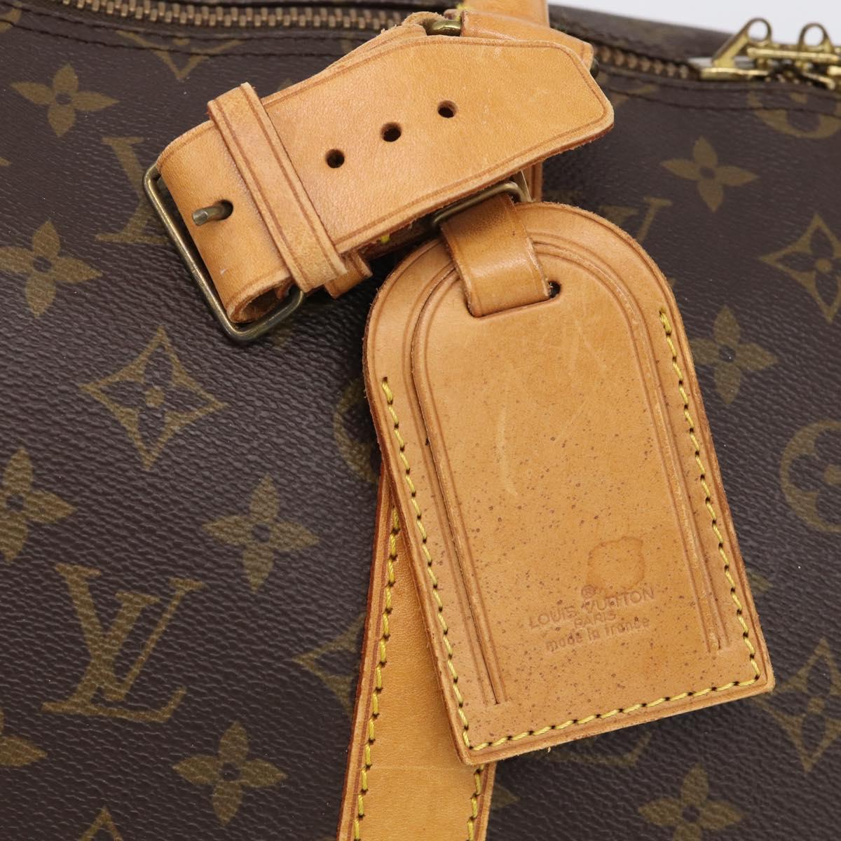 LOUIS VUITTON Monogram Keepall Bandouliere 50 Boston Bag M41416 LV Auth 207786A