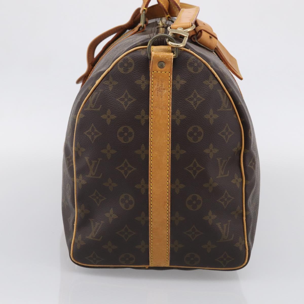 LOUIS VUITTON Monogram Keepall Bandouliere 50 Boston Bag M41416 LV Auth 207786A