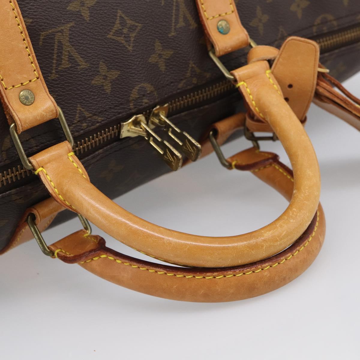 LOUIS VUITTON Monogram Keepall Bandouliere 50 Boston Bag M41416 LV Auth 207786A