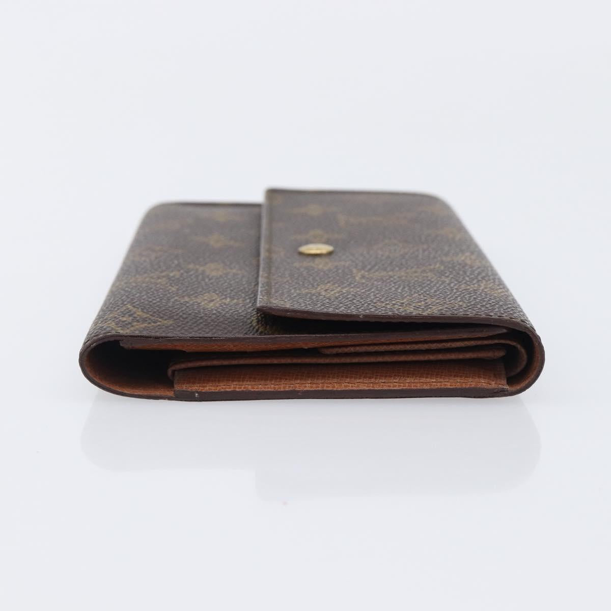 LOUIS VUITTON Monogram Portefeuille International Long Wallet M61217 Auth 207799