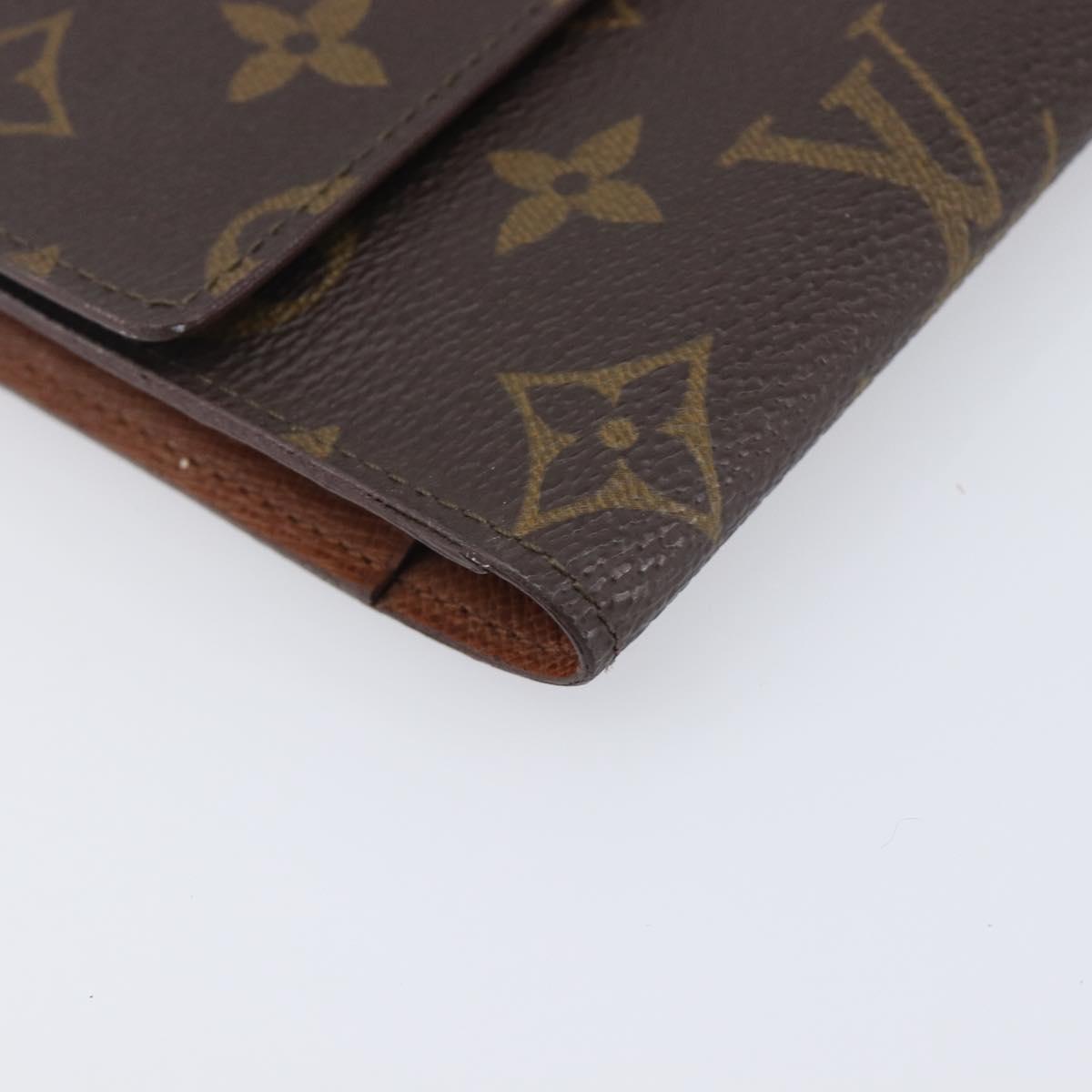 LOUIS VUITTON Monogram Portefeuille International Long Wallet M61217 Auth 207799