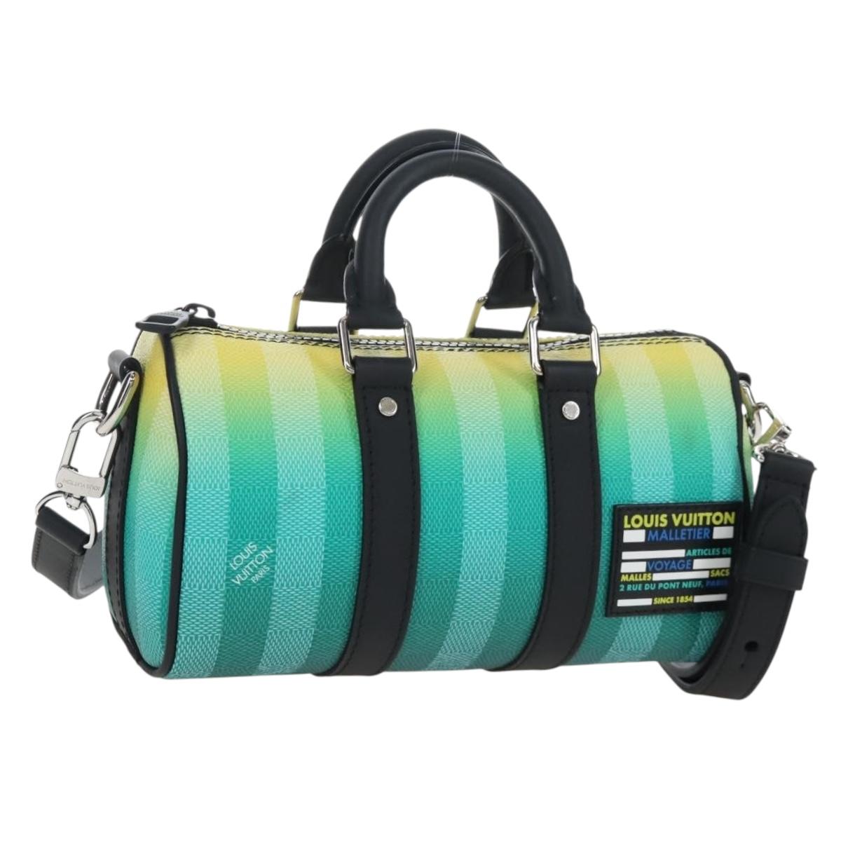 LOUIS VUITTON Damier Stripe Gradation Keepall XS Hand Bag M59949 Auth 207803SAM