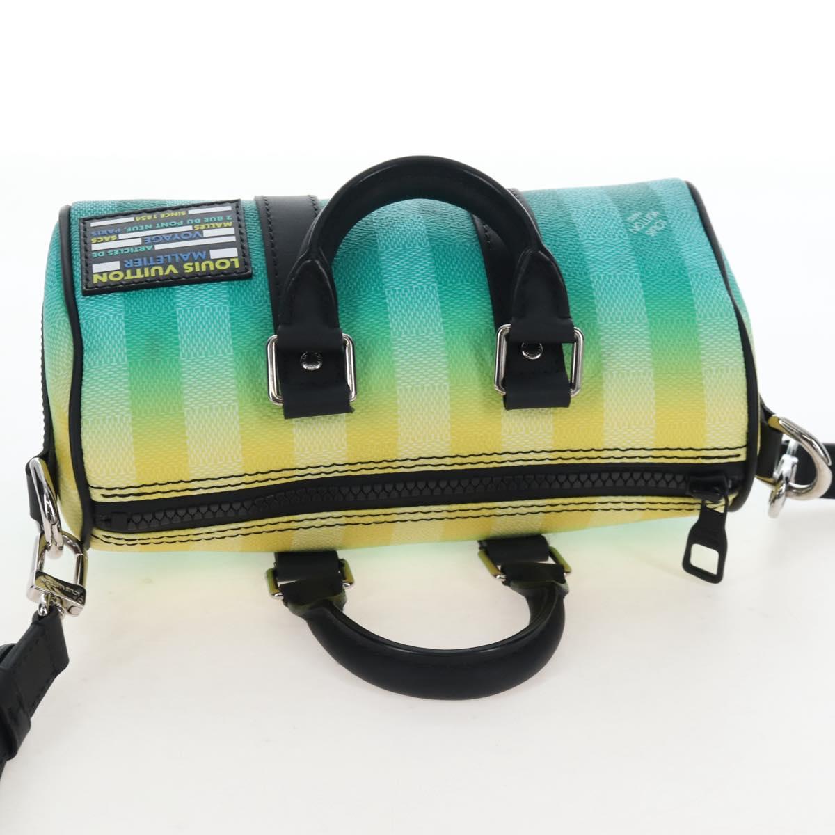 LOUIS VUITTON Damier Stripe Gradation Keepall XS Hand Bag M59949 Auth 207803SAM