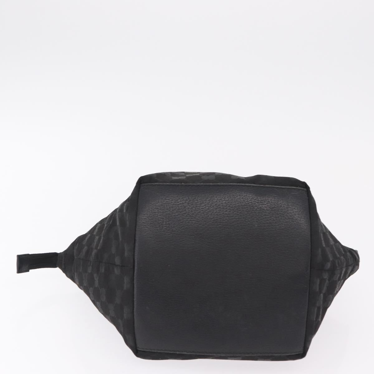 GUCCI GG Canvas Web Sherry Line Hand Bag Nylon Black 131228 Auth 207809A