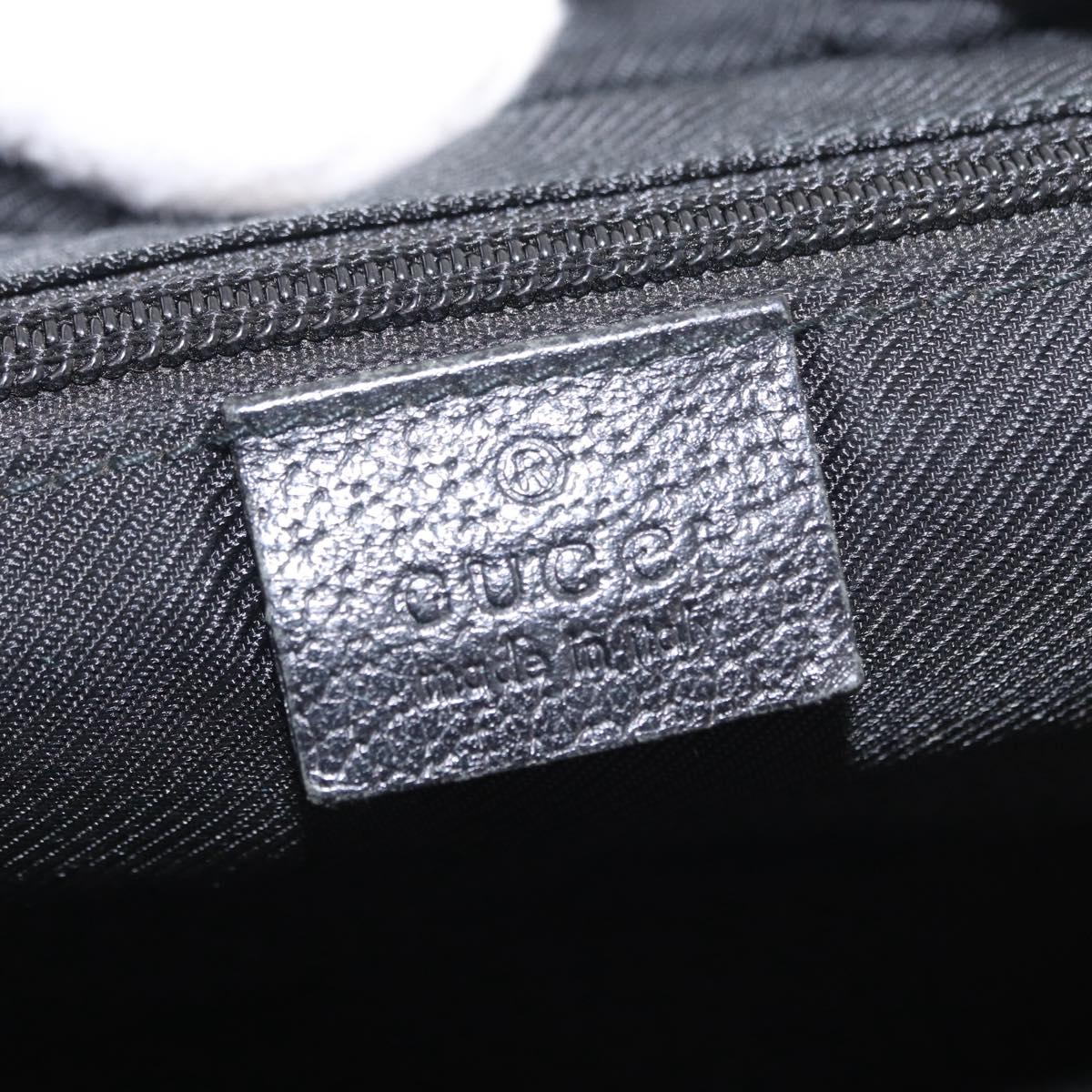 GUCCI GG Canvas Web Sherry Line Hand Bag Nylon Black 131228 Auth 207809A