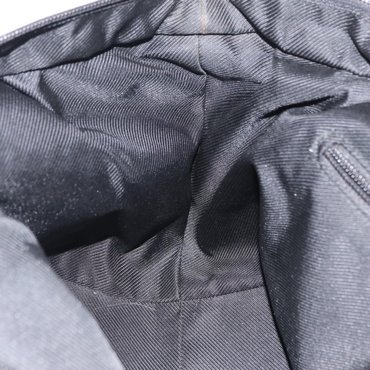 GUCCI GG Canvas Web Sherry Line Hand Bag Nylon Black 131228 Auth 207809A