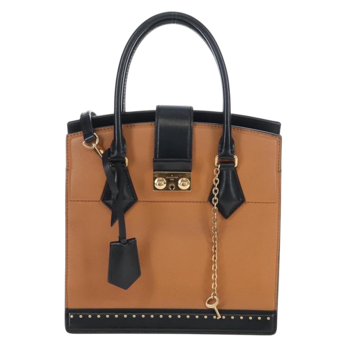 LOUIS VUITTON Cool Marly PM Hand Bag Leather Beige M51654 LV Auth 207821M