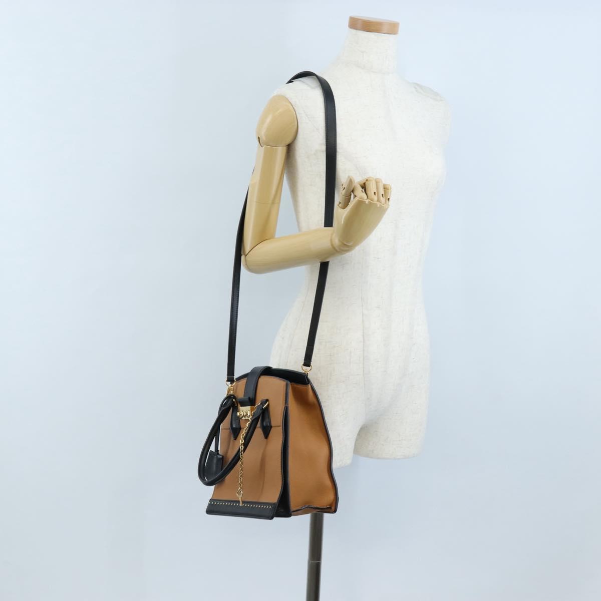LOUIS VUITTON Cool Marly PM Hand Bag Leather Beige M51654 LV Auth 207821M