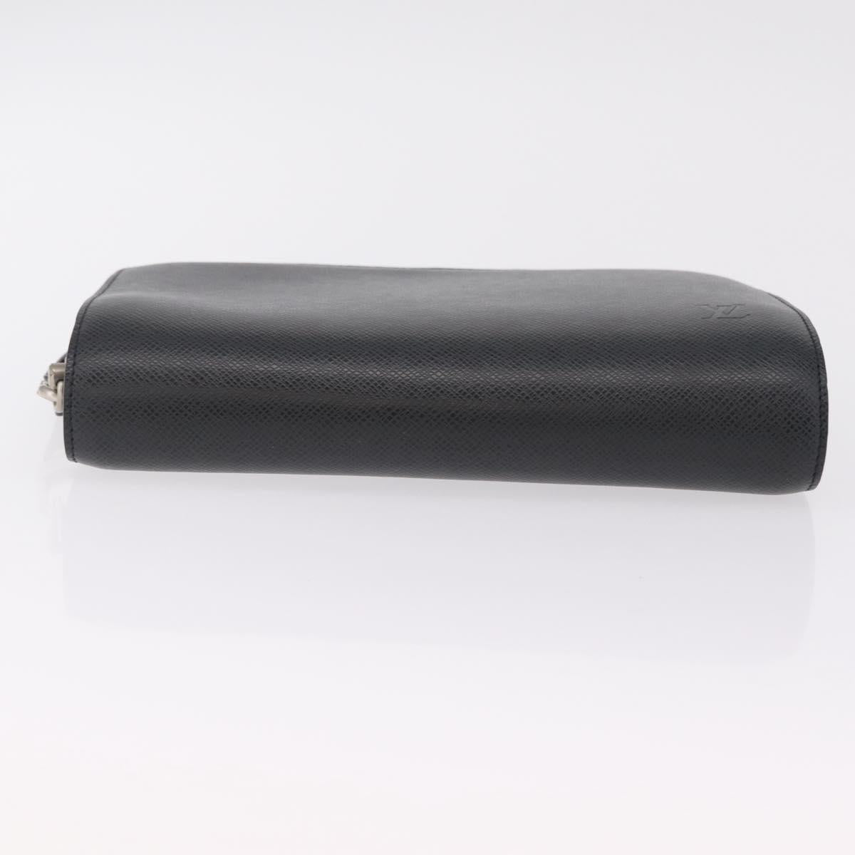LOUIS VUITTON Taiga Baikal Clutch Bag Ardoise M30182 LV Auth 207826A