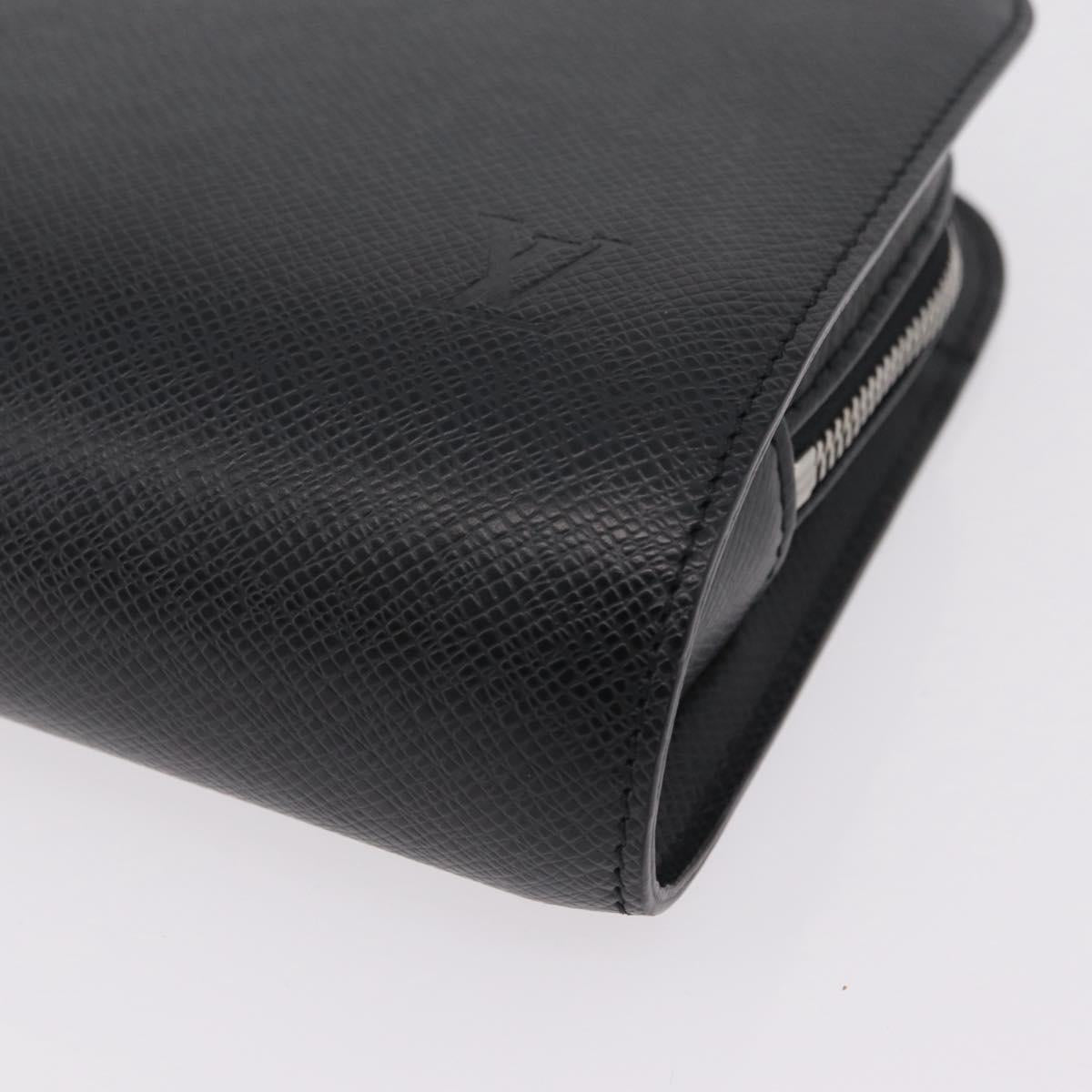 LOUIS VUITTON Taiga Baikal Clutch Bag Ardoise M30182 LV Auth 207826A