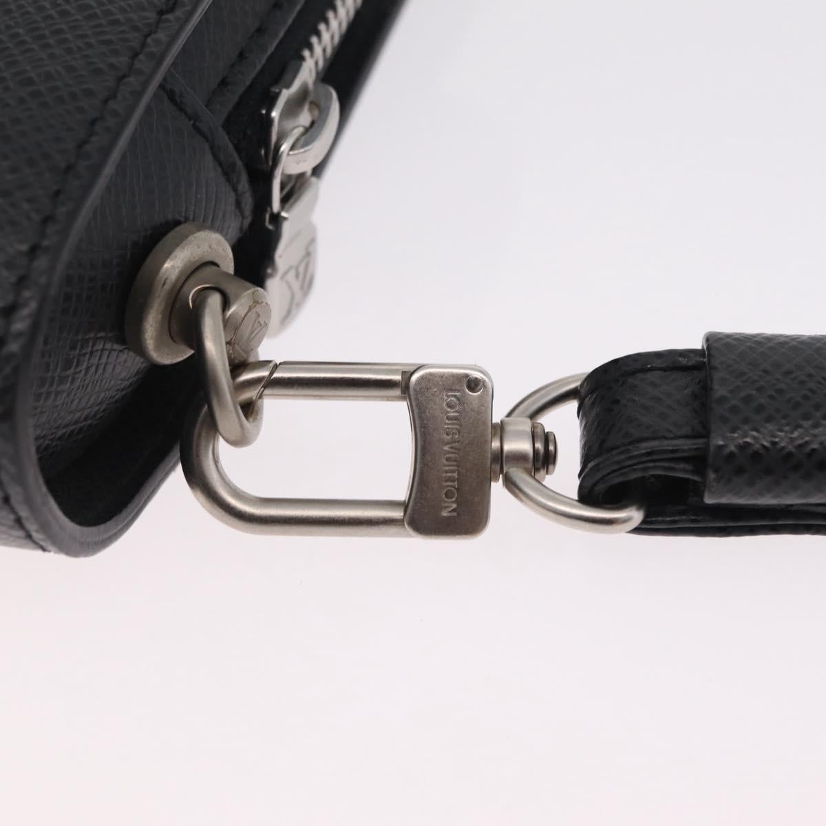 LOUIS VUITTON Taiga Baikal Clutch Bag Ardoise M30182 LV Auth 207826A