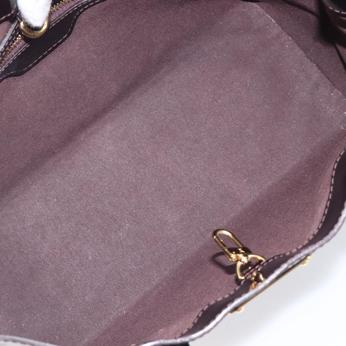 LOUIS VUITTON Monogram Vernis Wilshire PM Hand Bag Amarante M93641 Auth 207848A
