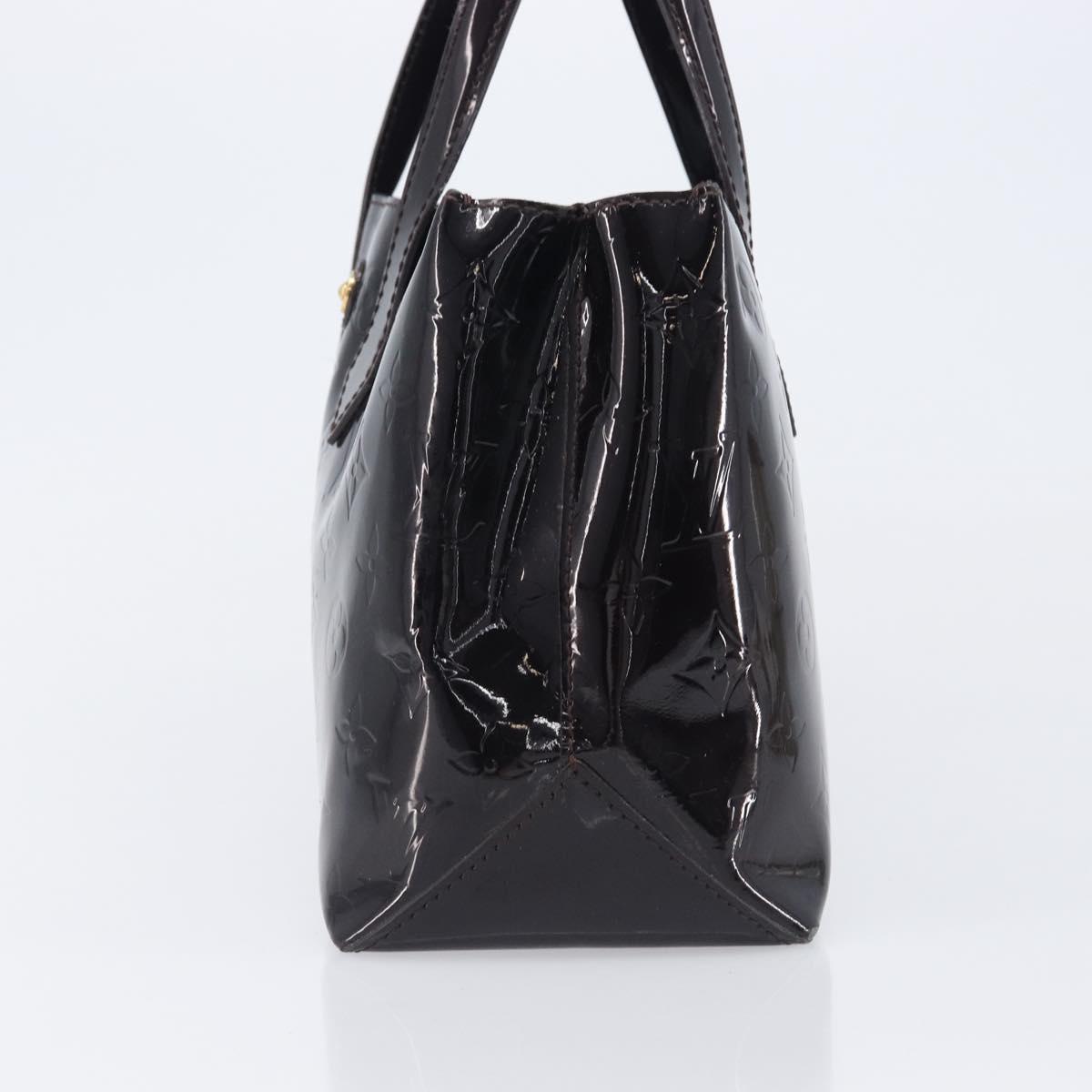 LOUIS VUITTON Monogram Vernis Wilshire PM Hand Bag Amarante M93641 Auth 207848A