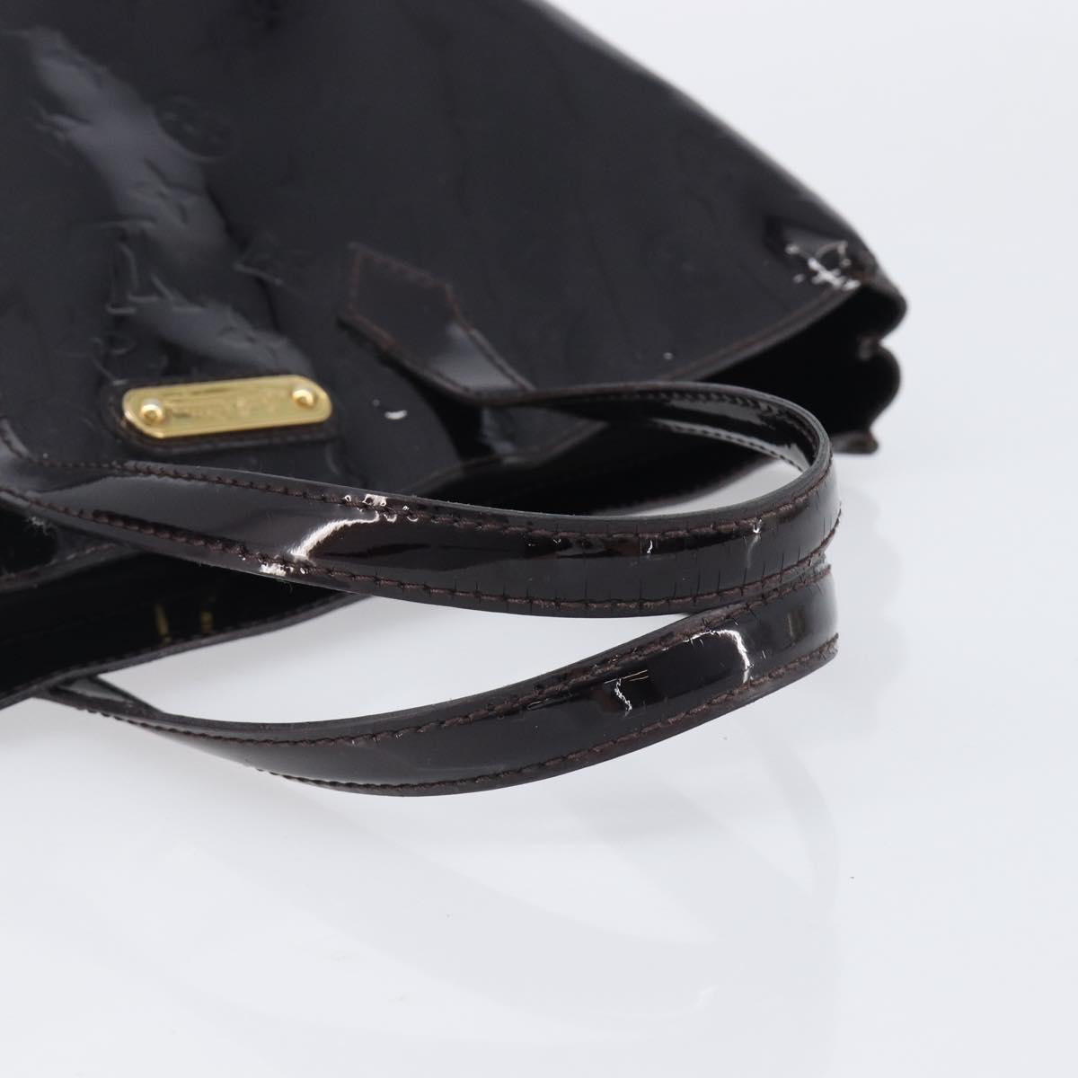 LOUIS VUITTON Monogram Vernis Wilshire PM Hand Bag Amarante M93641 Auth 207848A