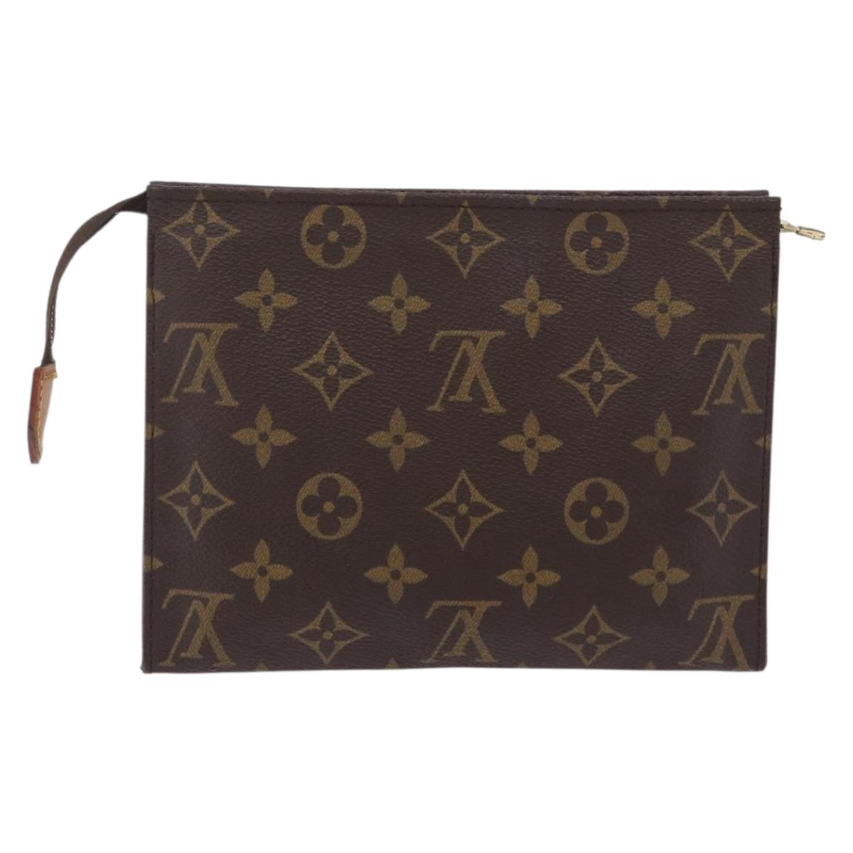 LOUIS VUITTON Monogram Poche Toilette 19 Pouch M47544 LV Auth 207850A
