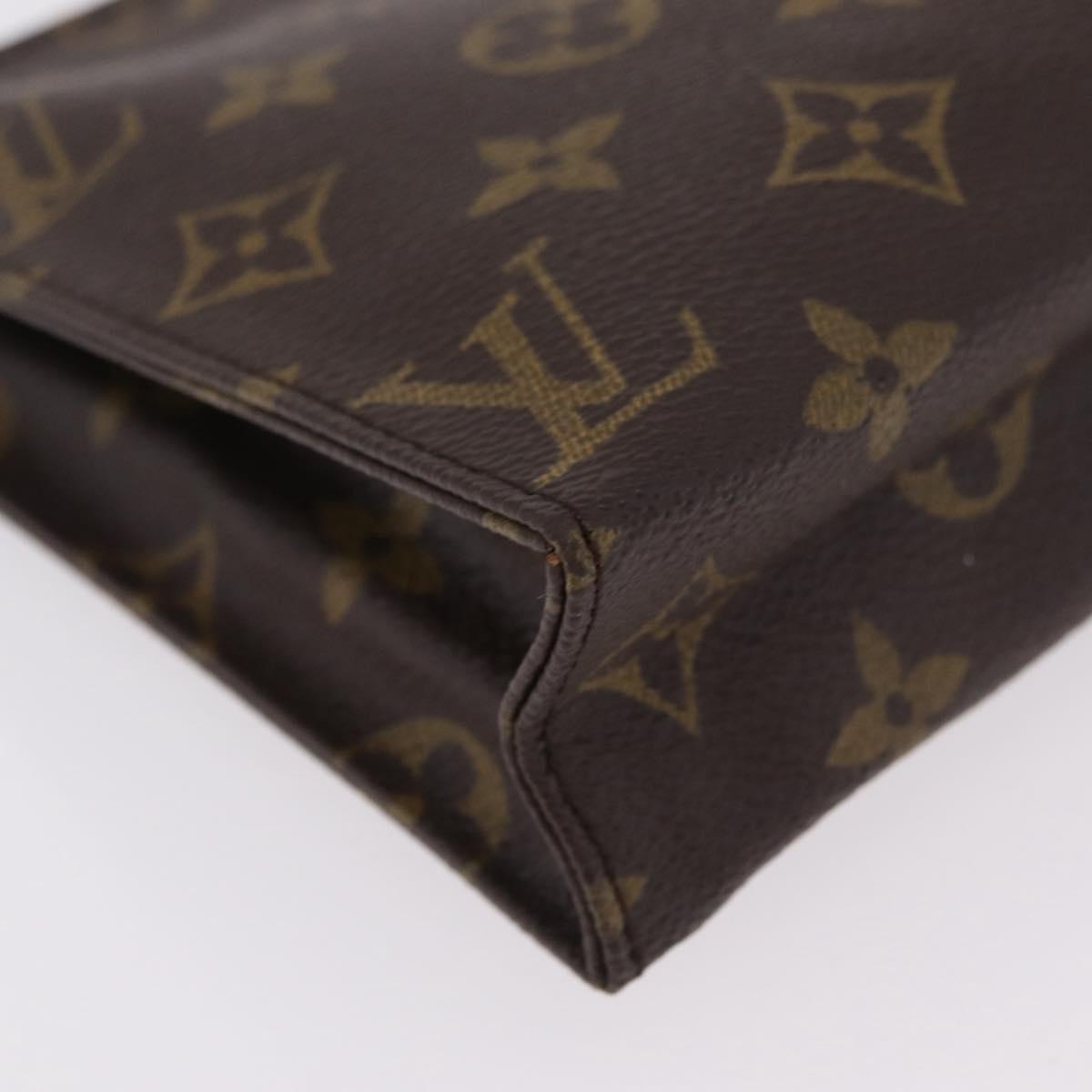 LOUIS VUITTON Monogram Poche Toilette 19 Pouch M47544 LV Auth 207850A